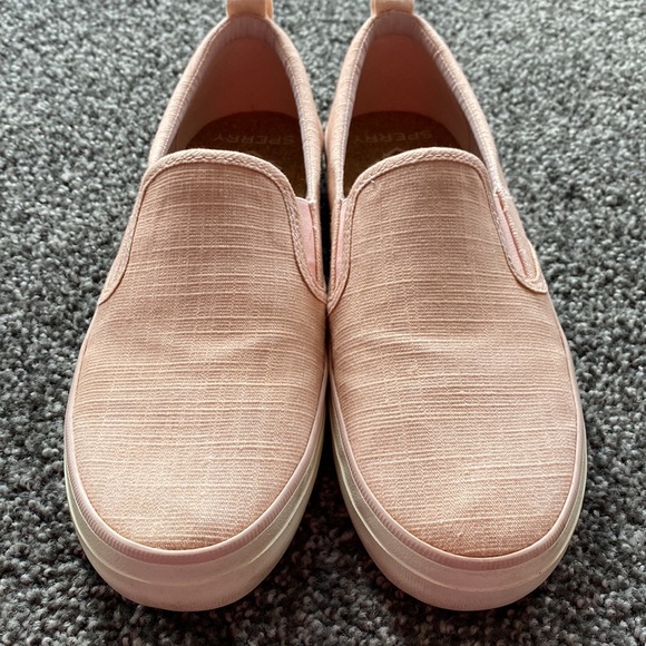 Sperry pink sparkle slip on shoes - Picture 8 of 9
